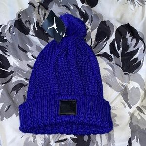 Purple Jordan beanie